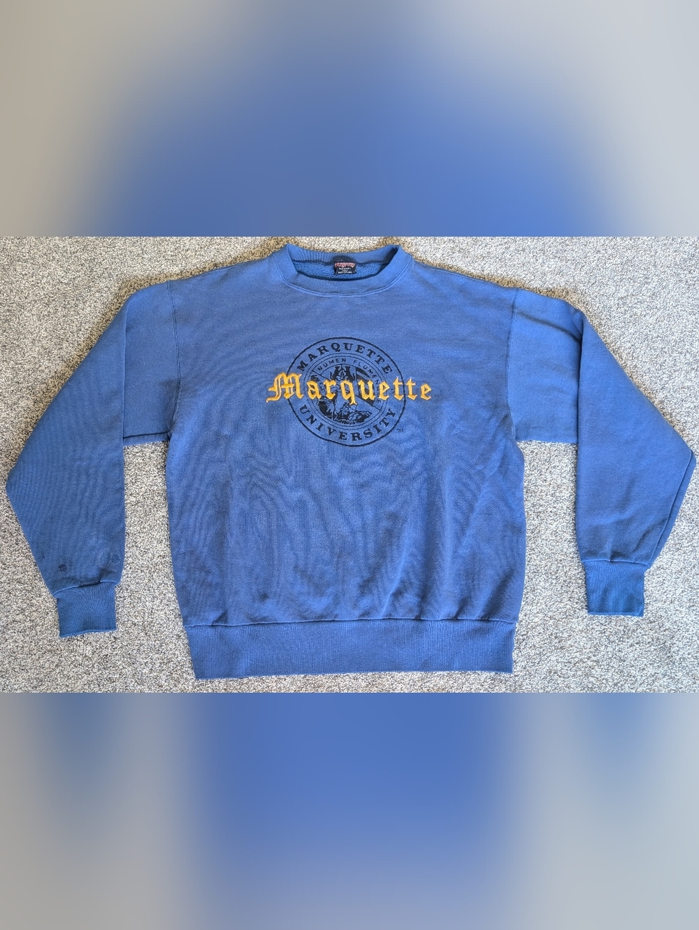 Vintage Jansport Marquette University Numen Flumenque Embroidered Sweatshirt XL